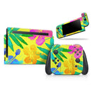 Tropical Fluorescent v2 // Skin Decal Wrap Kit for Nintendo Switch Console & Dock, Joy-Cons, Pro Controller, Lite, 3DS XL, 2DS XL, DSi, or Wii - Vinyl Skin Wrap for Nintendo Switch 2, OLED, Lite, Pro Controller, Wii & Classic Handhelds