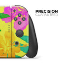 Tropical Fluorescent v2 // Skin Decal Wrap Kit for Nintendo Switch Console & Dock, Joy-Cons, Pro Controller, Lite, 3DS XL, 2DS XL, DSi, or Wii - Vinyl Skin Wrap for Nintendo Switch 2, OLED, Lite, Pro Controller, Wii & Classic Handhelds