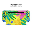 Tropical Fluorescent v2 // Skin Decal Wrap Kit for Nintendo Switch Console & Dock, Joy-Cons, Pro Controller, Lite, 3DS XL, 2DS XL, DSi, or Wii - Vinyl Skin Wrap for Nintendo Switch 2, OLED, Lite, Pro Controller, Wii & Classic Handhelds