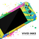 Tropical Fluorescent v2 // Skin Decal Wrap Kit for Nintendo Switch Console & Dock, Joy-Cons, Pro Controller, Lite, 3DS XL, 2DS XL, DSi, or Wii - Vinyl Skin Wrap for Nintendo Switch 2, OLED, Lite, Pro Controller, Wii & Classic Handhelds