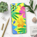 Tropical Fluorescent v2 - Premium Vinyl Skin Decal for Samsung Galaxy S25 Ultra, S24, S23, S22 & All Galaxy S Models