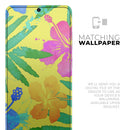 Tropical Fluorescent v2 - Premium Vinyl Skin Decal for Samsung Galaxy S25 Ultra, S24, S23, S22 & All Galaxy S Models