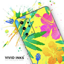 Tropical Fluorescent v2 - Premium Vinyl Skin Decal for Samsung Galaxy S25 Ultra, S24, S23, S22 & All Galaxy S Models