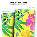 Tropical Fluorescent v2 - Premium Vinyl Skin Decal for Samsung Galaxy S25 Ultra, S24, S23, S22 & All Galaxy S Models