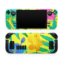 Tropical Fluorescent v2 // Full Body Skin Decal Wrap Kit for the Steam Deck handheld gaming computer