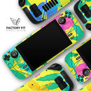 Tropical Fluorescent v2 // Full Body Skin Decal Wrap Kit for the Steam Deck handheld gaming computer