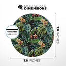Tropical Forest v1// WaterProof Rubber Foam Backed Anti-Slip Mouse Pad for Home Work Office or Gaming Computer Desk