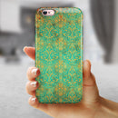 Tropical Grunge Floral Pattern iPhone 6/6s or 6/6s Plus 2-Piece Hybrid INK-Fuzed Case