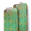 Tropical Grunge Floral Pattern iPhone 6/6s or 6/6s Plus 2-Piece Hybrid INK-Fuzed Case