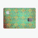 Tropical Grunge Floral Pattern - Premium Protective Decal Skin-Kit for the Apple Credit Card