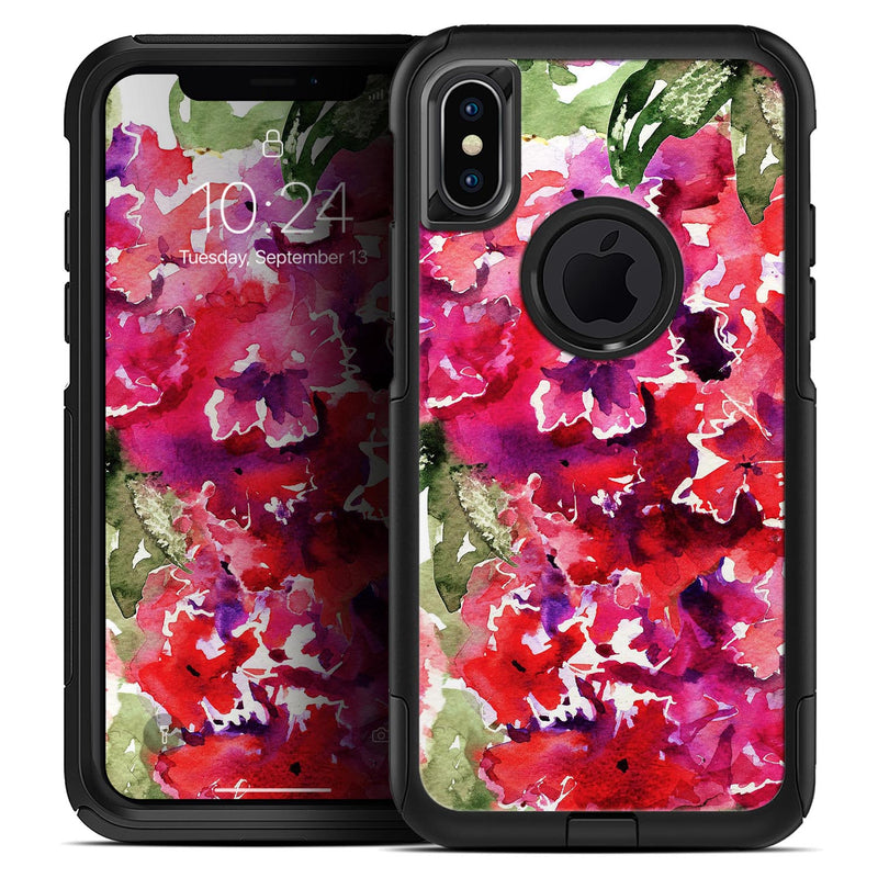 Tropical Hydrangea Flowers - Skin Kit for the iPhone OtterBox Cases
