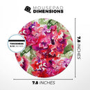 Tropical Hydrangea Flowers// WaterProof Rubber Foam Backed Anti-Slip Mouse Pad for Home Work Office or Gaming Computer Desk