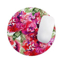 Tropical Hydrangea Flowers// WaterProof Rubber Foam Backed Anti-Slip Mouse Pad for Home Work Office or Gaming Computer Desk
