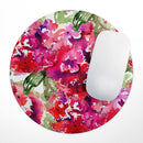 Tropical Hydrangea Flowers// WaterProof Rubber Foam Backed Anti-Slip Mouse Pad for Home Work Office or Gaming Computer Desk