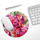 Tropical Hydrangea Flowers// WaterProof Rubber Foam Backed Anti-Slip Mouse Pad for Home Work Office or Gaming Computer Desk