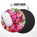 Tropical Hydrangea Flowers// WaterProof Rubber Foam Backed Anti-Slip Mouse Pad for Home Work Office or Gaming Computer Desk