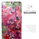 Tropical Hydrangea Flowers - Premium Vinyl Skin Decal for Samsung Galaxy S25 Ultra, S24, S23, S22 & All Galaxy S Models