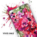 Tropical Hydrangea Flowers - Premium Vinyl Skin Decal for Samsung Galaxy S25 Ultra, S24, S23, S22 & All Galaxy S Models