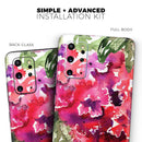Tropical Hydrangea Flowers - Premium Vinyl Skin Decal for Samsung Galaxy S25 Ultra, S24, S23, S22 & All Galaxy S Models