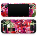 Tropical Hydrangea Flowers // Full Body Skin Decal Wrap Kit for the Steam Deck handheld gaming computer