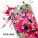 Tropical Hydrangea Flowers - Protective Skin Wrap & Decal – Compatible with iPhone SE to iPhone 17 Pro Max (All Models)