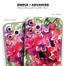 Tropical Hydrangea Flowers - Protective Skin Wrap & Decal – Compatible with iPhone SE to iPhone 17 Pro Max (All Models)