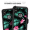 Tropical Mint and Vivid Pink Floral - Skin Kit for the iPhone OtterBox Cases