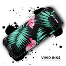 Tropical Mint and Vivid Pink Floral // Full Body Skin Decal Wrap Kit for the Steam Deck handheld gaming computer