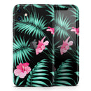 Tropical Mint and Vivid Pink Floral - Protective Skin Wrap & Decal – Compatible with iPhone SE to iPhone 17 Pro Max (All Models)