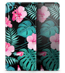 Tropical Mint and Vivid Pink Floral v2 - Premium Vinyl Skin Decal for Samsung Galaxy S25 Ultra, S24, S23, S22 & All Galaxy S Models