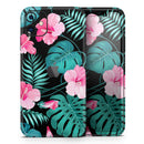 Tropical Mint and Vivid Pink Floral v2 - Protective Skin Wrap & Decal – Compatible with iPhone SE to iPhone 17 Pro Max (All Models)