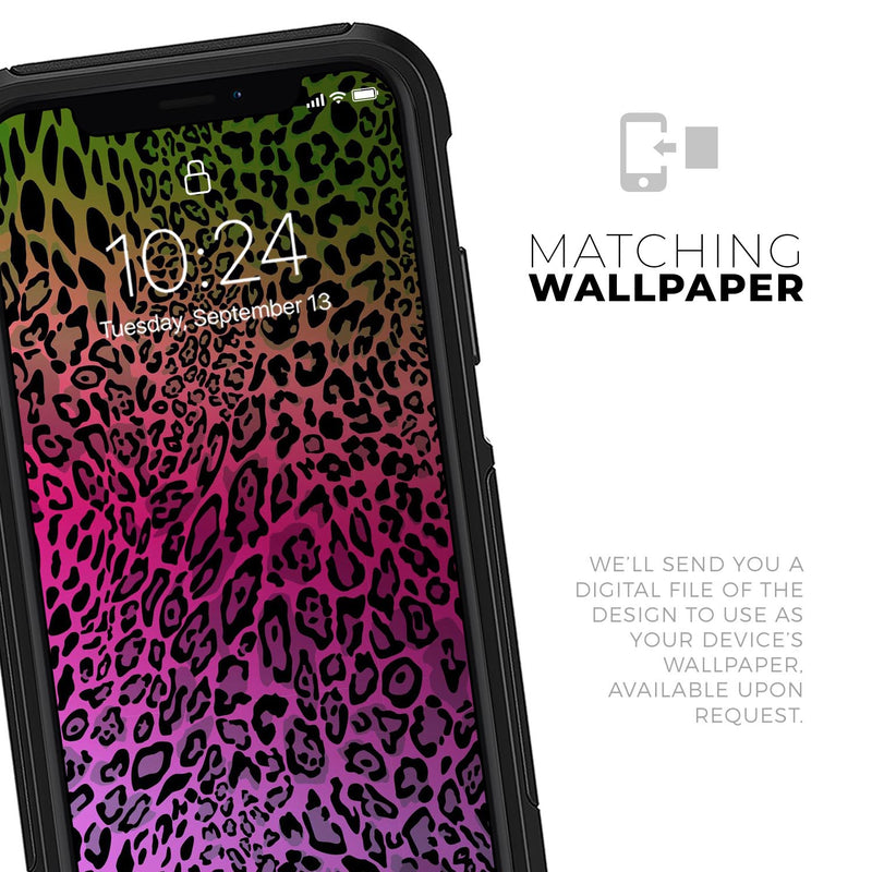 Tropical Neon Animal Print - Skin Kit for the iPhone OtterBox Cases