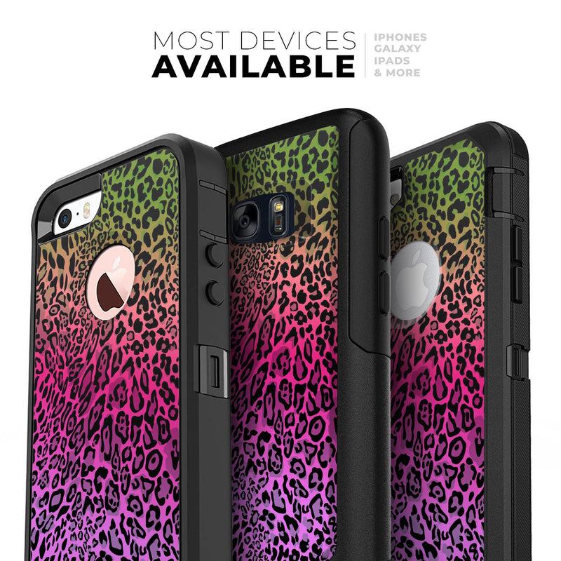 Tropical Neon Animal Print - Skin Kit for the iPhone OtterBox Cases