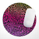 Tropical Neon Animal Print// WaterProof Rubber Foam Backed Anti-Slip Mouse Pad for Home Work Office or Gaming Computer Desk