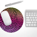 Tropical Neon Animal Print// WaterProof Rubber Foam Backed Anti-Slip Mouse Pad for Home Work Office or Gaming Computer Desk