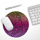 Tropical Neon Animal Print// WaterProof Rubber Foam Backed Anti-Slip Mouse Pad for Home Work Office or Gaming Computer Desk