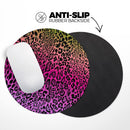 Tropical Neon Animal Print// WaterProof Rubber Foam Backed Anti-Slip Mouse Pad for Home Work Office or Gaming Computer Desk