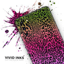 Tropical Neon Animal Print - Premium Vinyl Skin Decal for Samsung Galaxy S25 Ultra, S24, S23, S22 & All Galaxy S Models