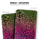 Tropical Neon Animal Print - Premium Vinyl Skin Decal for Samsung Galaxy S25 Ultra, S24, S23, S22 & All Galaxy S Models