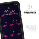 Tropical Neon Summer Flamingo - Skin Kit for the iPhone OtterBox Cases