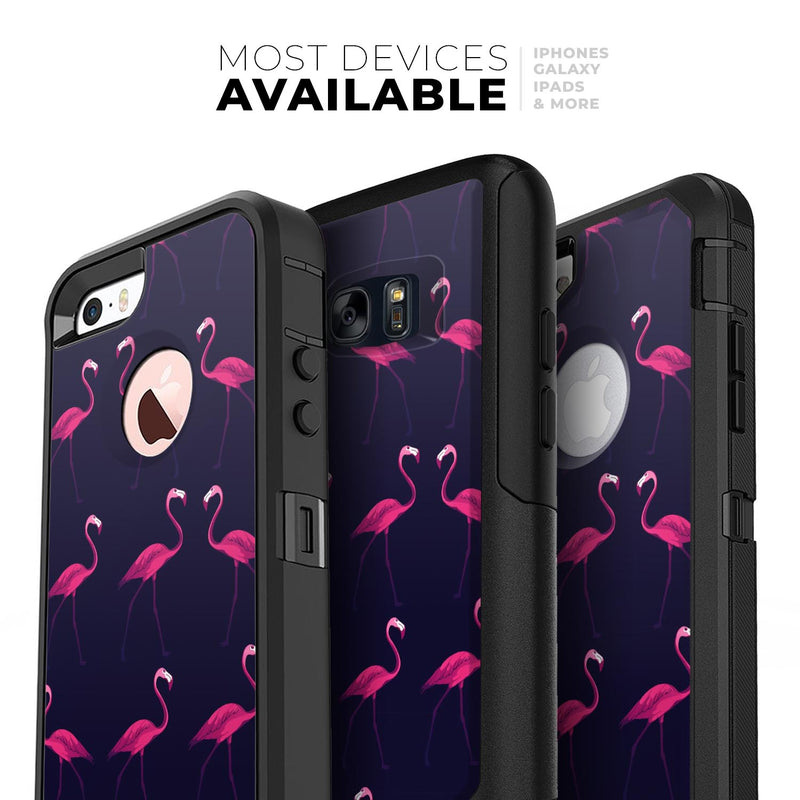 Tropical Neon Summer Flamingo - Skin Kit for the iPhone OtterBox Cases