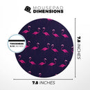 Tropical Neon Summer Flamingo// WaterProof Rubber Foam Backed Anti-Slip Mouse Pad for Home Work Office or Gaming Computer Desk