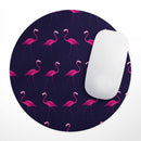 Tropical Neon Summer Flamingo// WaterProof Rubber Foam Backed Anti-Slip Mouse Pad for Home Work Office or Gaming Computer Desk