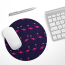 Tropical Neon Summer Flamingo// WaterProof Rubber Foam Backed Anti-Slip Mouse Pad for Home Work Office or Gaming Computer Desk