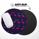 Tropical Neon Summer Flamingo// WaterProof Rubber Foam Backed Anti-Slip Mouse Pad for Home Work Office or Gaming Computer Desk