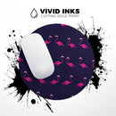 Tropical Neon Summer Flamingo// WaterProof Rubber Foam Backed Anti-Slip Mouse Pad for Home Work Office or Gaming Computer Desk