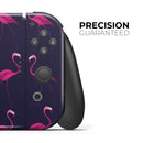 Tropical Neon Summer Flamingo // Skin Decal Wrap Kit for Nintendo Switch Console & Dock, Joy-Cons, Pro Controller, Lite, 3DS XL, 2DS XL, DSi, or Wii - Vinyl Skin Wrap for Nintendo Switch 2, OLED, Lite, Pro Controller, Wii & Classic Handhelds