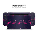 Tropical Neon Summer Flamingo // Skin Decal Wrap Kit for Nintendo Switch Console & Dock, Joy-Cons, Pro Controller, Lite, 3DS XL, 2DS XL, DSi, or Wii - Vinyl Skin Wrap for Nintendo Switch 2, OLED, Lite, Pro Controller, Wii & Classic Handhelds