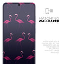 Tropical Neon Summer Flamingo - Premium Vinyl Skin Decal for Samsung Galaxy S25 Ultra, S24, S23, S22 & All Galaxy S Models
