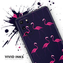 Tropical Neon Summer Flamingo - Premium Vinyl Skin Decal for Samsung Galaxy S25 Ultra, S24, S23, S22 & All Galaxy S Models
